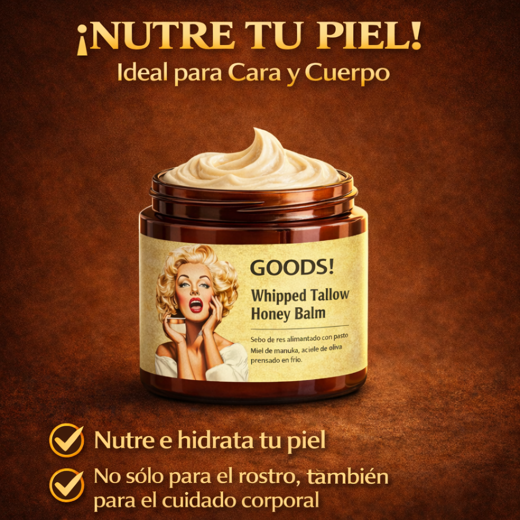 Crema Natural de Sebo de Res con Miel