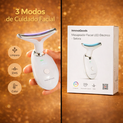 Masajeador Facial- Limpieza con 3 luces LED