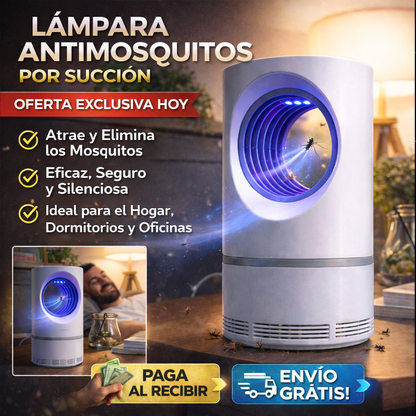 Lámpara Antimosquitos por succión