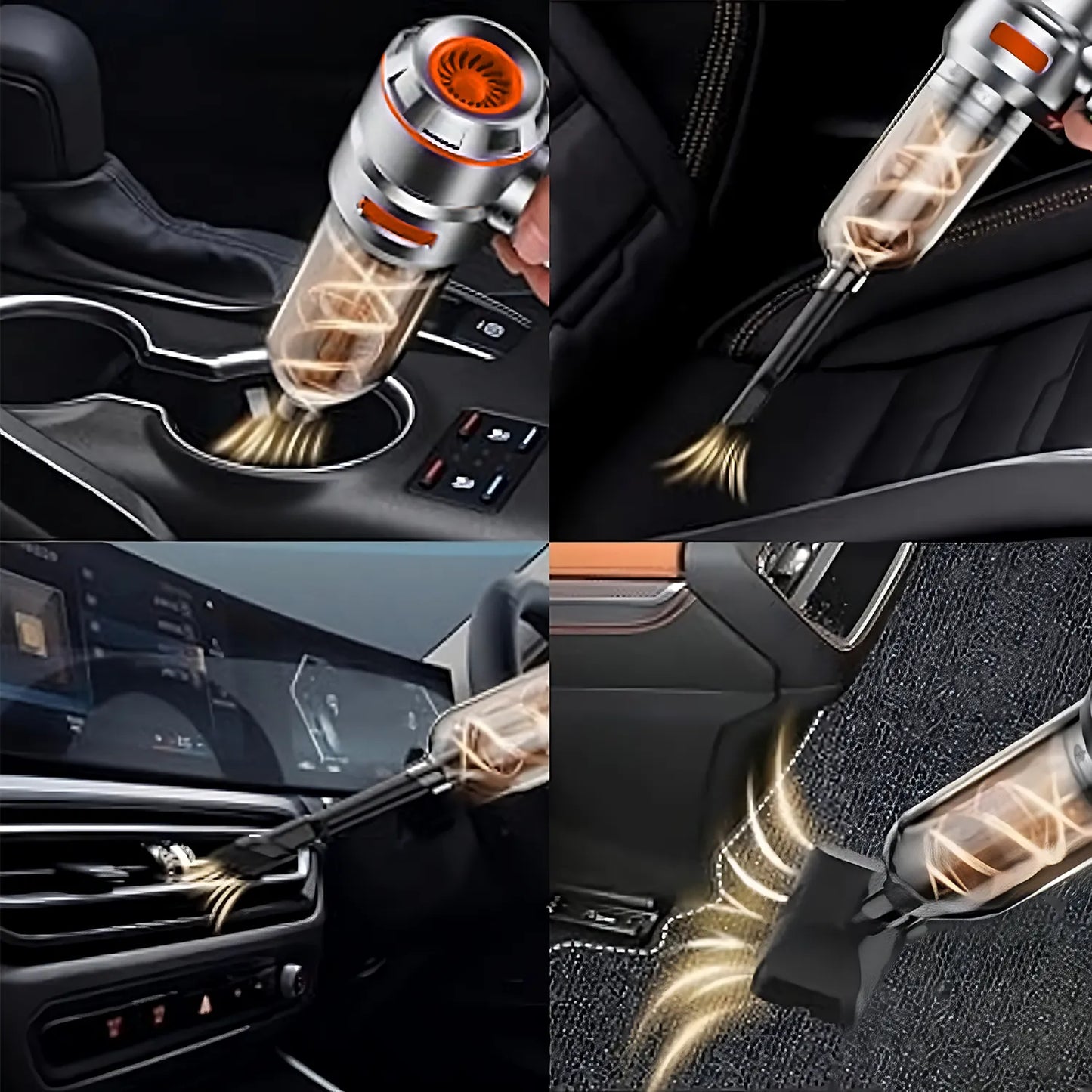 Mini Aspiradora Portátil TurboClean 2 en 1 – Potente, Recargable y Sin Cables