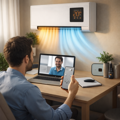 Mini aire acondicionado portátil 2 en 1