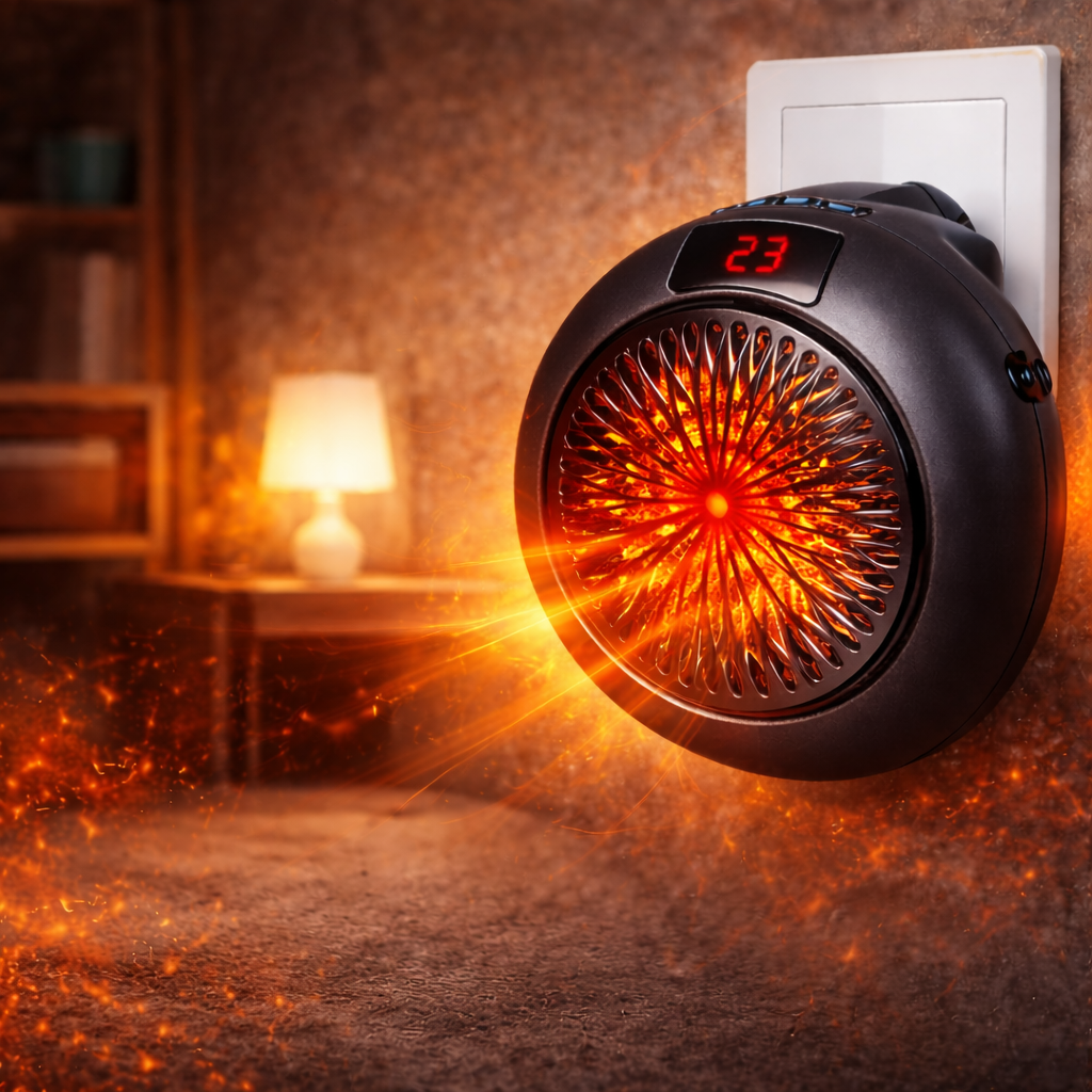 Calefactor portátil 900w-compacto, eficiente!!