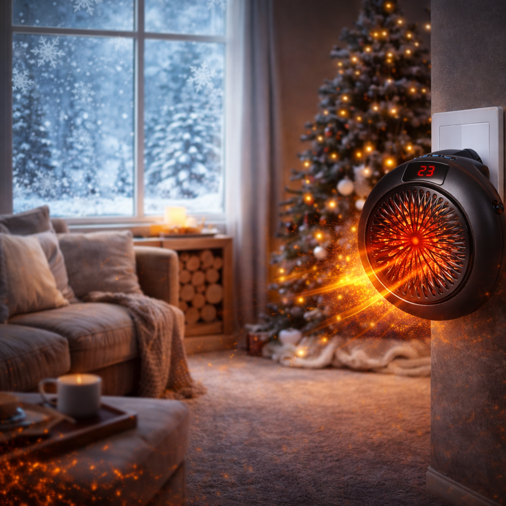 Calefactor portátil 900w-compacto, eficiente!!