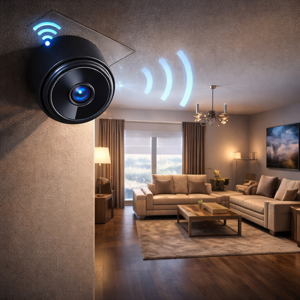 Mini cámara de vigilancia con vición nicturna