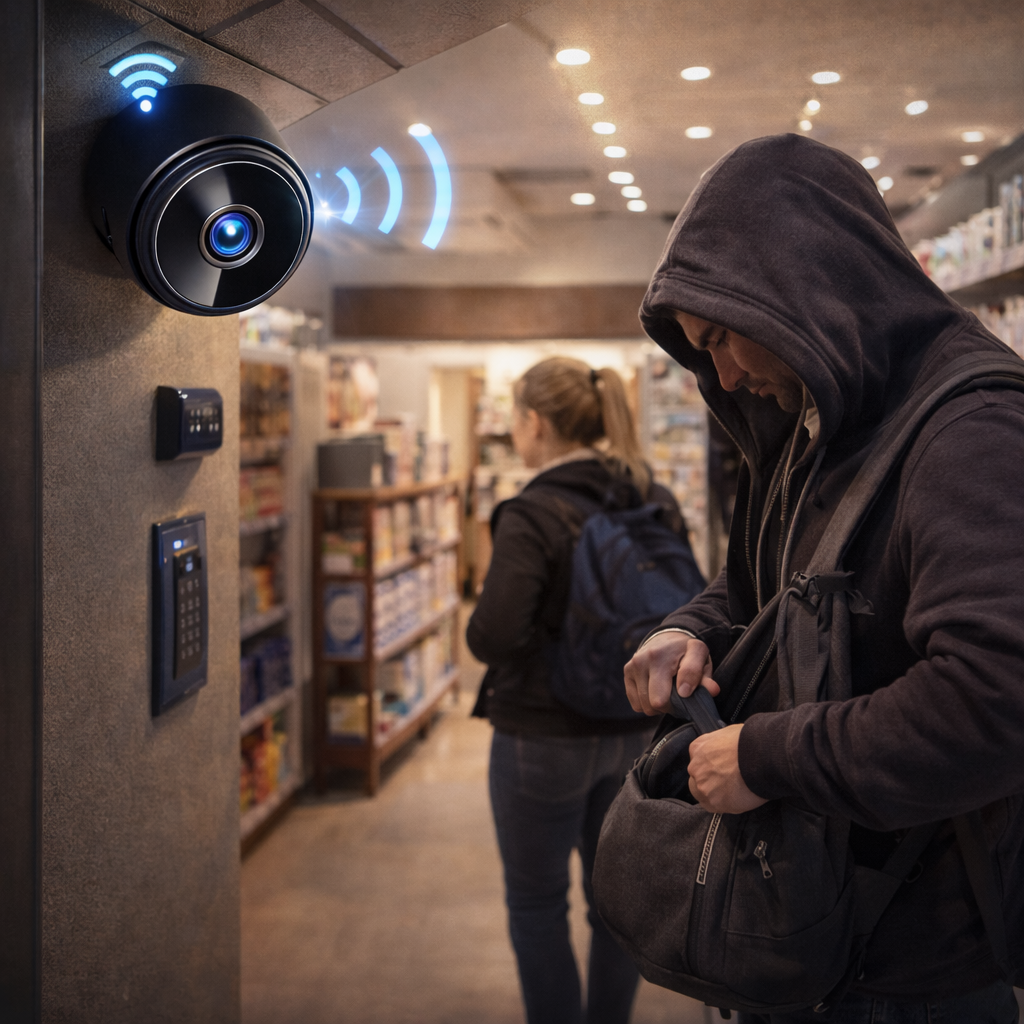 Mini cámara de vigilancia con vición nicturna