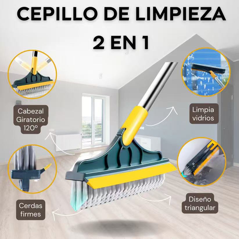 Cepillo de limpieza 2 en 1 ajustable 120°