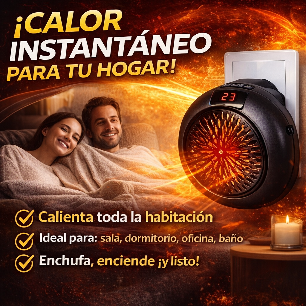 Calefactor portátil 900w-compacto, eficiente!!