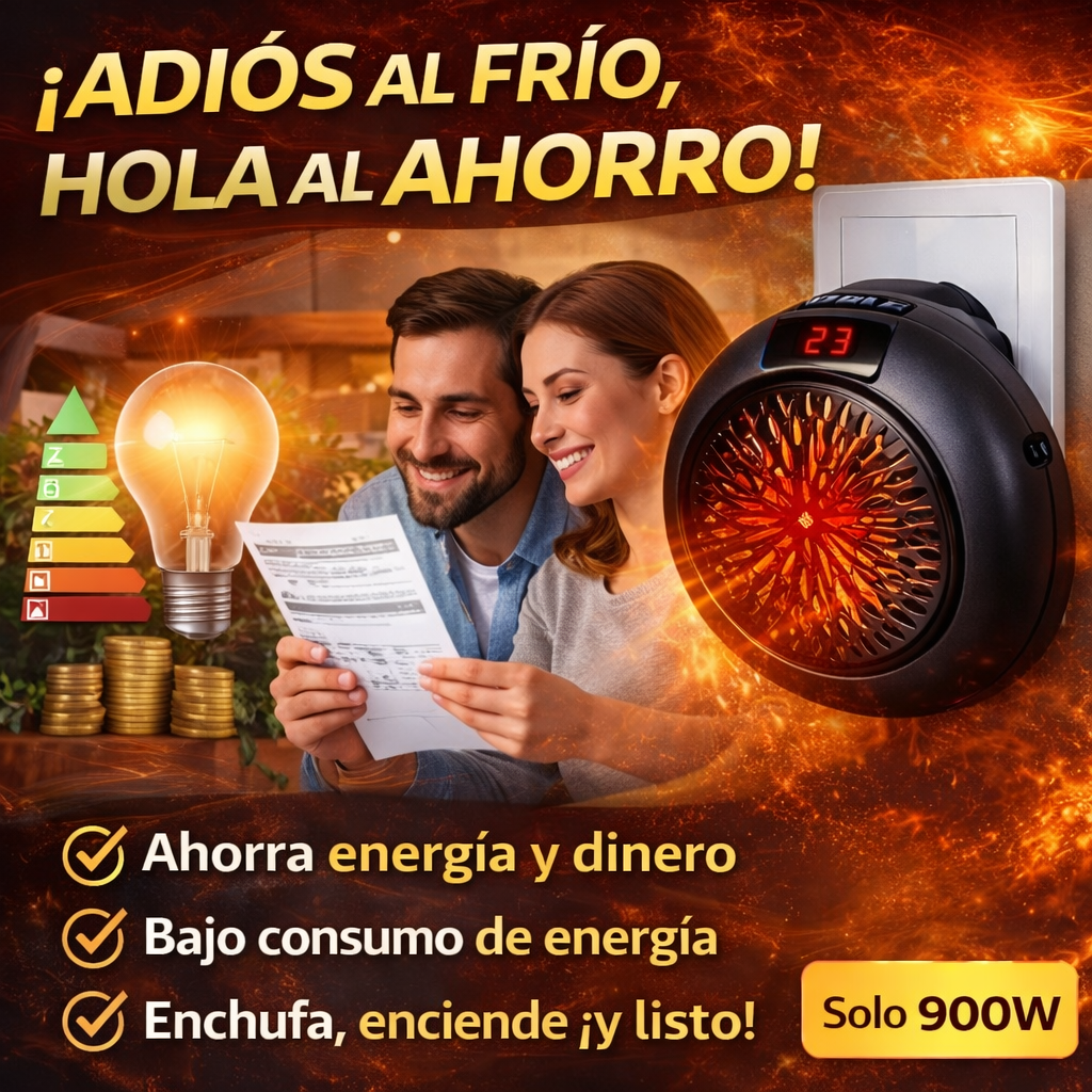 Calefactor portátil 900w-compacto, eficiente!!