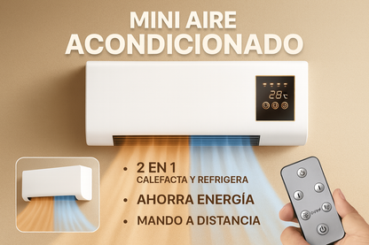 Mini aire acondicionado portátil 2 en 1