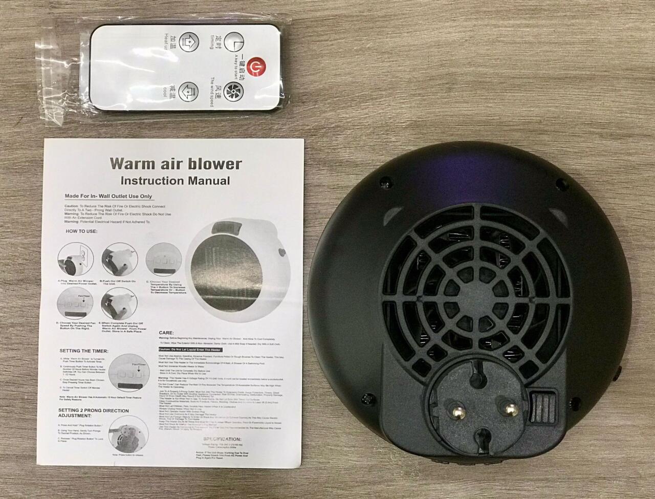 Calefactor Portátil 900W  - COMPACTO, EFCIENTE!